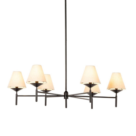 Four Hands Dodie Chandelier, Black
