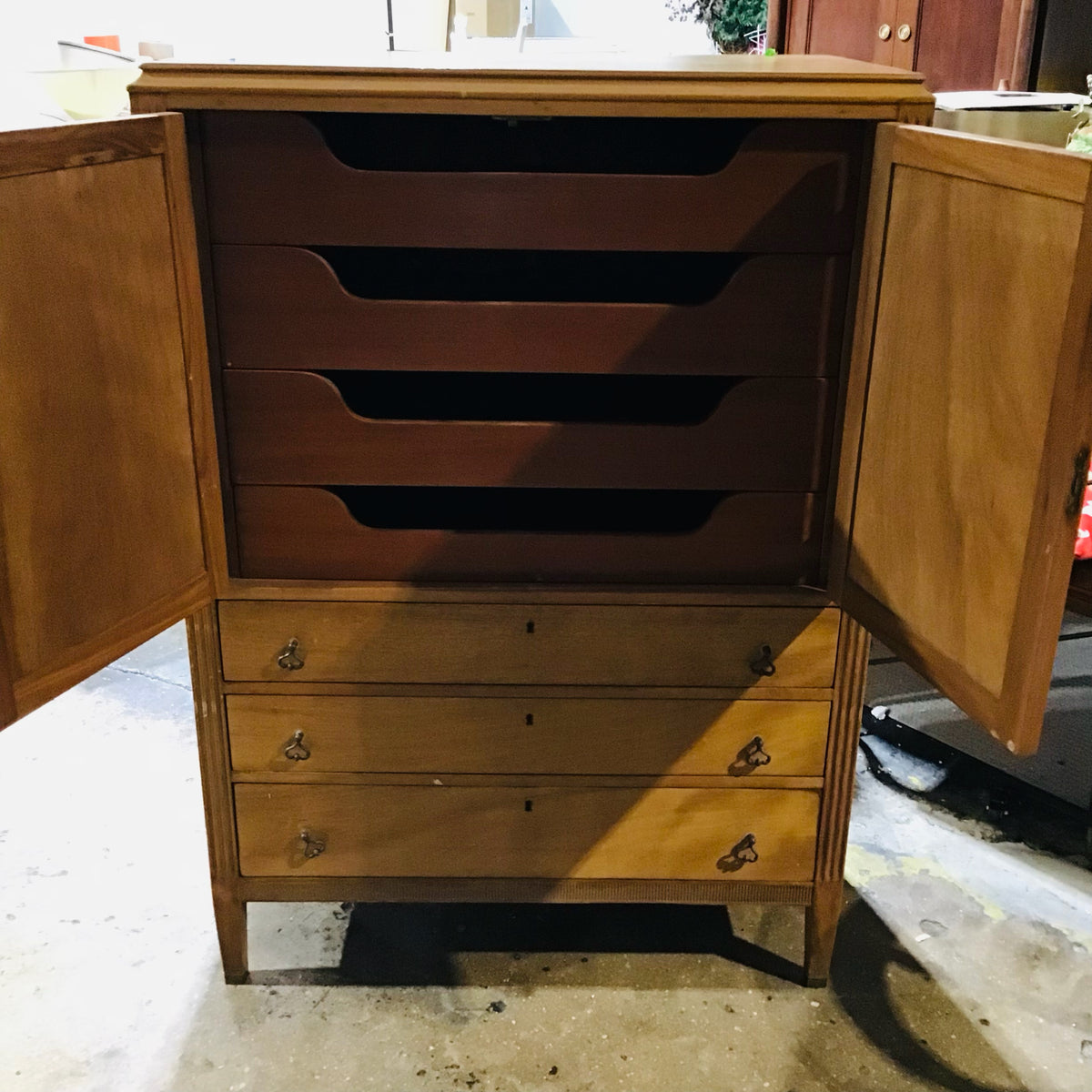 VTG Solid Wood Wardrobe by Woodward Shops 37.5"W x 22"D x 53"H