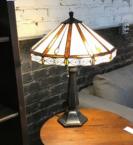 Tiffany Style Mission Table Lamp 24"x19"