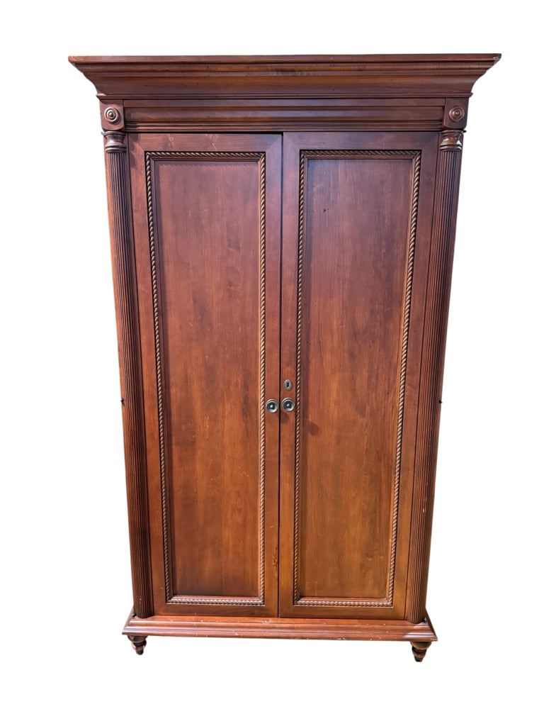 Durham Furniture Saville Row armoire, 45"W x 25"D x 79"H