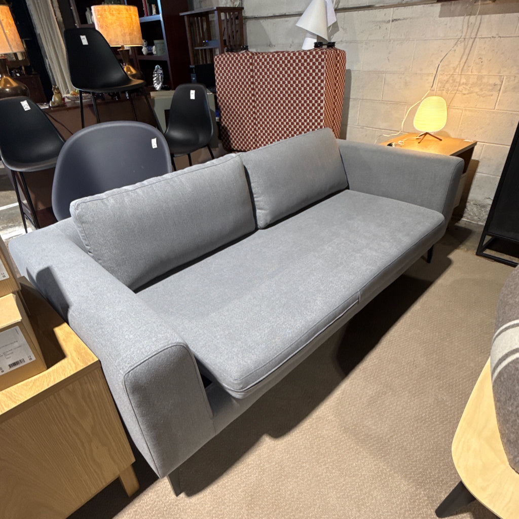 Sutro Sofa, Graphite, AS IS, 78"W x 38"D x 26"H