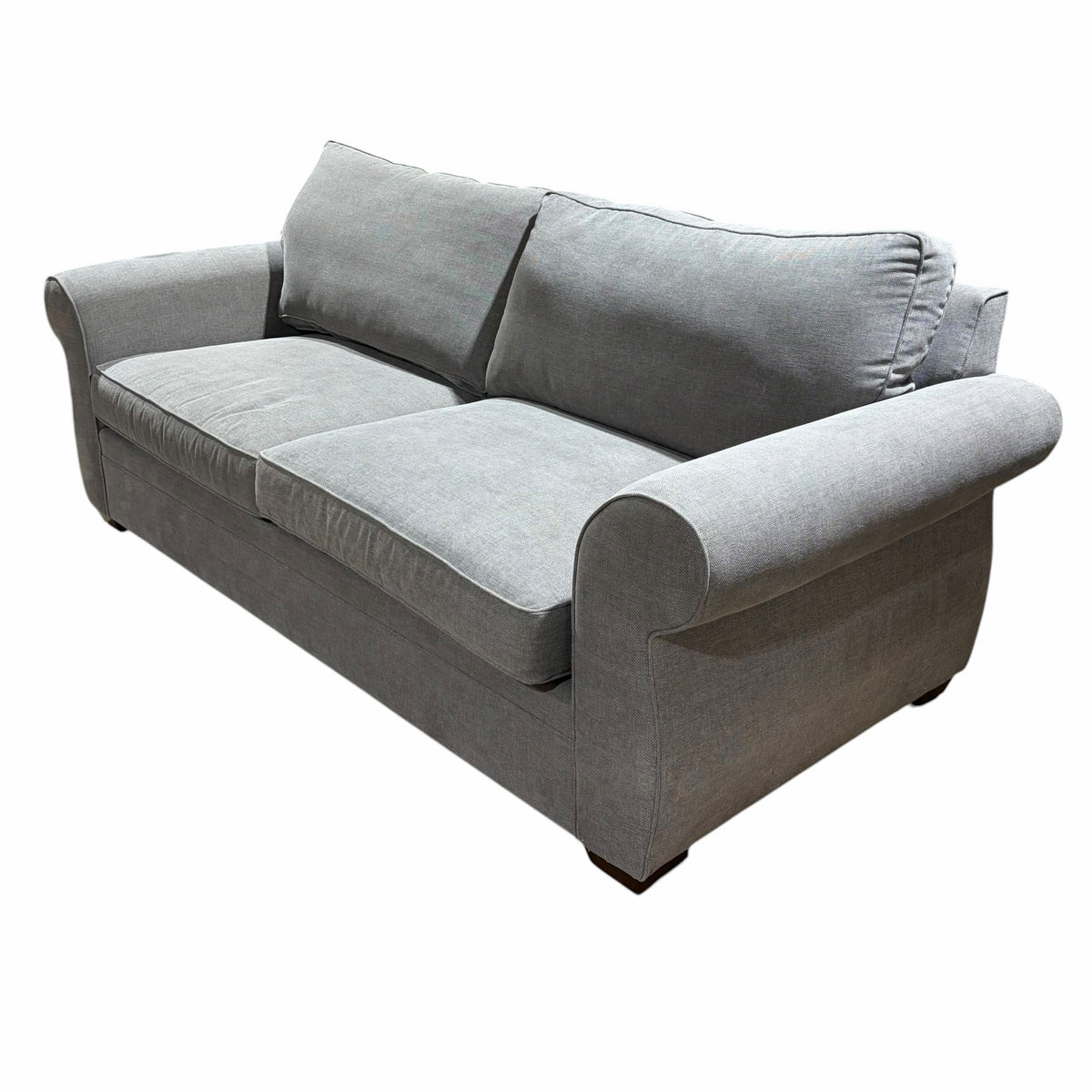Pottery Barn Pearce Sofa, Charcoal Basketweave, 90"W x 40"D x 32"H