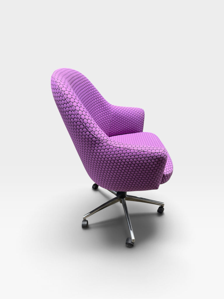 Nightengale Soda swivel chair, purple dot