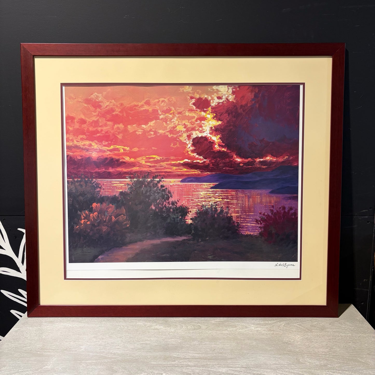 Littorio Del Signore "Nuages" Seriolithograph on Paper 43" W x 37"H