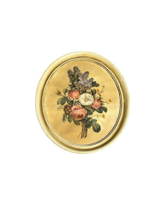 Vintage Framed Floral 20"H x 17"H x 1"D