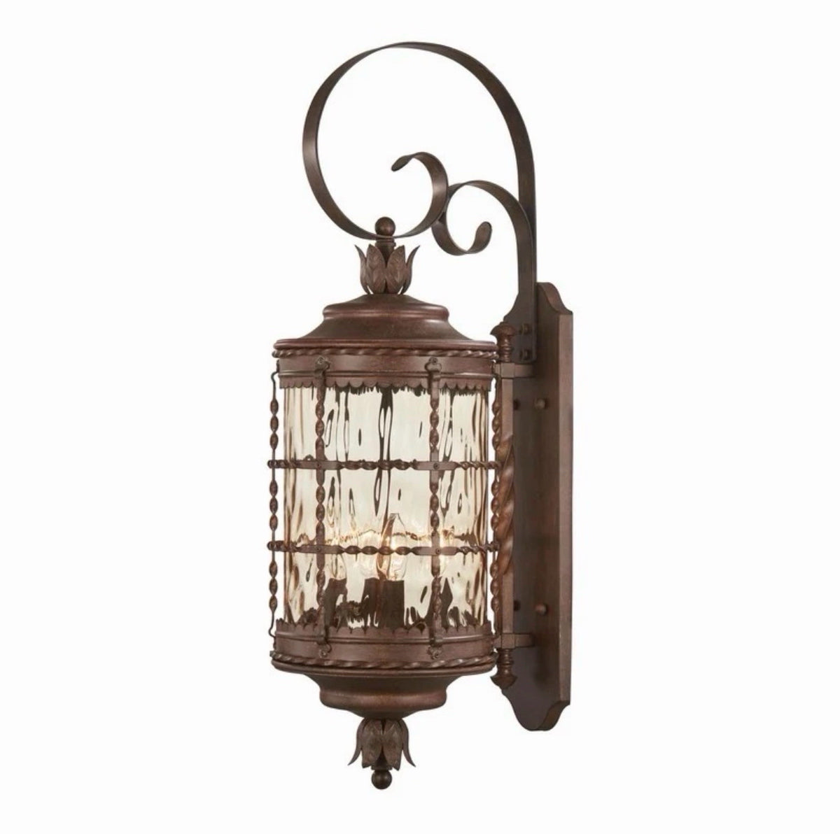 Mallorca Outdoor Wall Light, 10.5"W x 13.5"D x 34.25"H
