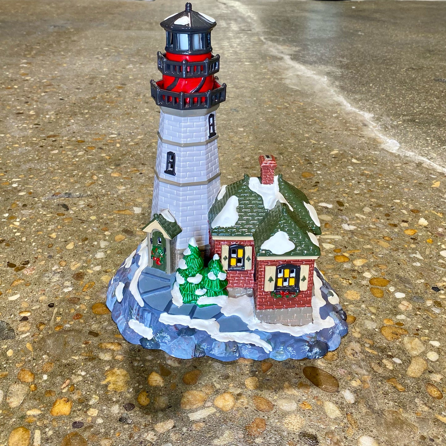 Heritage Village Collection, Porcelain, Lighthouse, 11.25"H x 9"W x 6.25"D