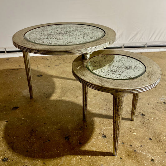 Silver Mirrored Coffee Table, 42"W x 28.25"D x 21.5"H