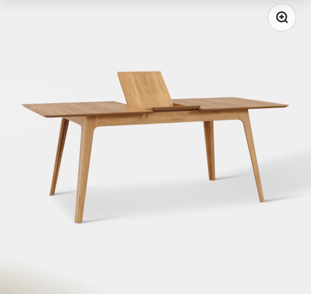 Venn extendable dining table, oak, 59" W x 29.5" D x 35" H