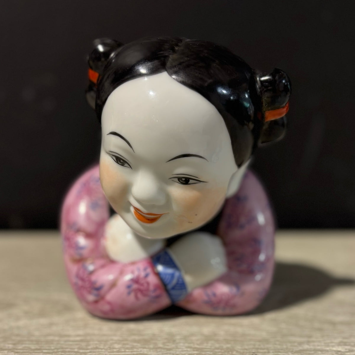 VTG Porcelain Chinese Pillow
