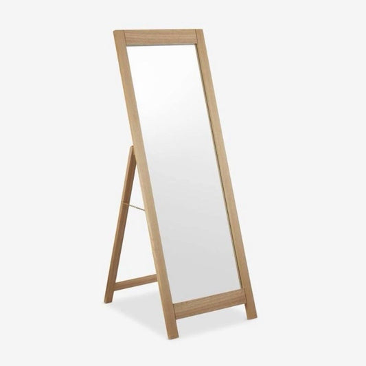 NEW Vestry floor mirror, oak, 19.67"W x 27.6"D x57'H