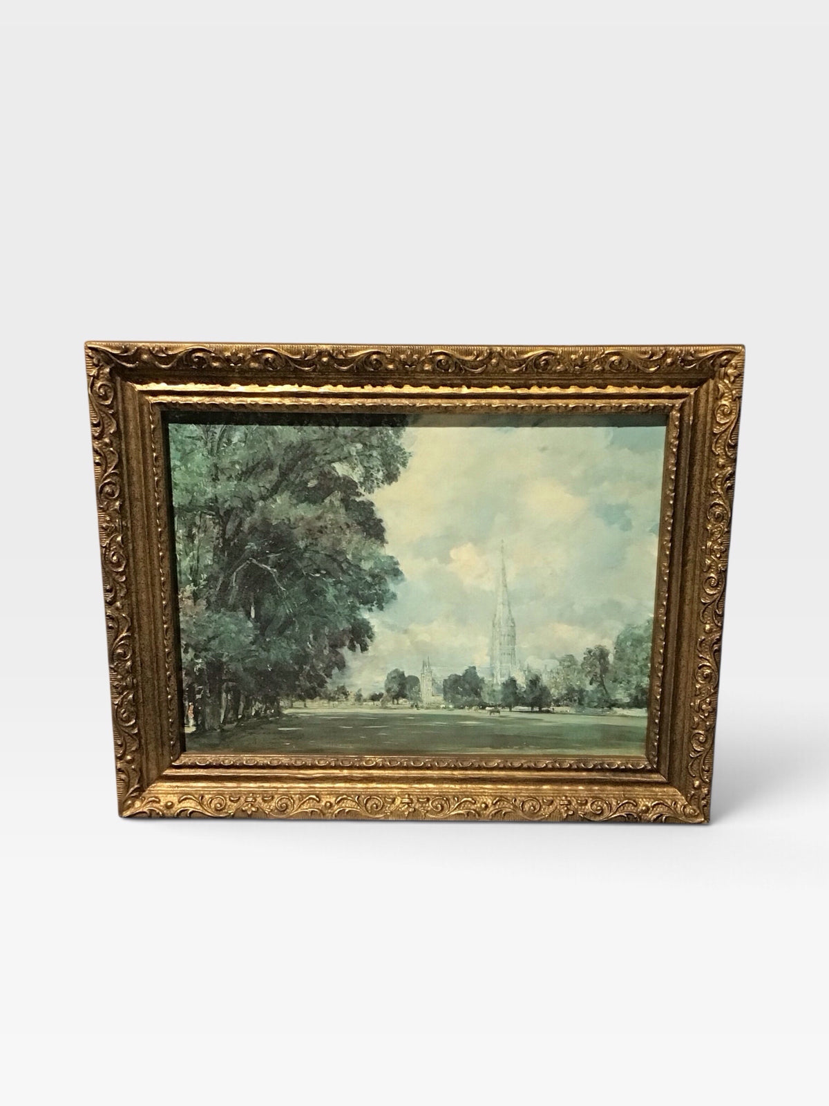 VTG Framed Print Rep of "Salisbury Cathedral" by J Constable 18"W x 14"H